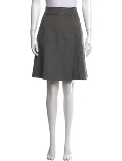 Pre-owned Calvin Klein Collection Vintage Mini Skirt In Grey