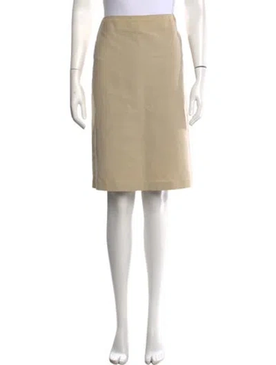 Pre-owned Calvin Klein Collection Vintage Mini Skirt In Neutral