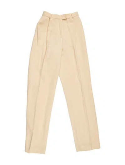 Pre-owned Calvin Klein Collection Vintage Straight Leg Pants In Neutrals