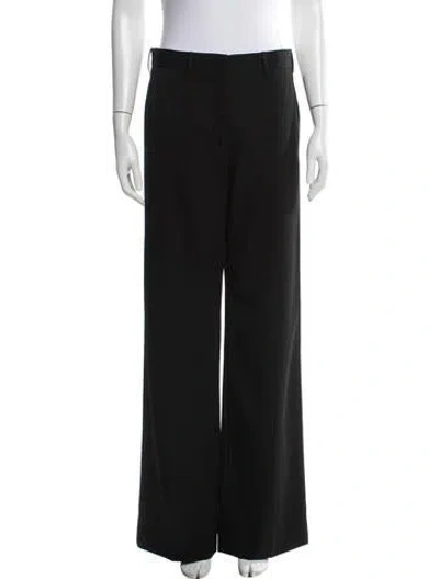 Pre-owned Calvin Klein Collection Vintage Wide Leg Pants In Black