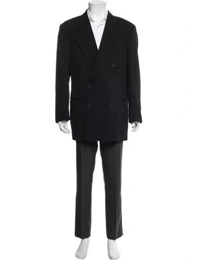 Pre-owned Calvin Klein Collection Vintage Wool Blazer In Black