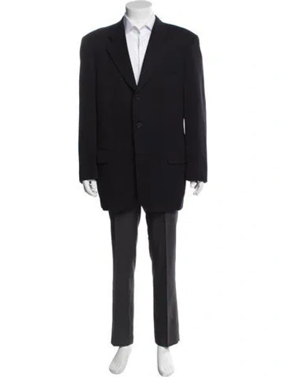 Pre-owned Calvin Klein Collection Virgin Wool Blazer In Black