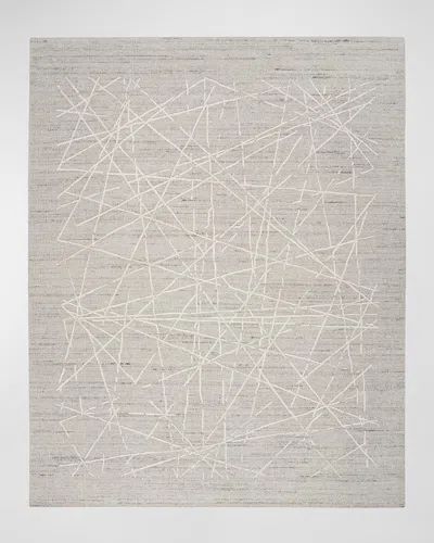 Calvin Klein Collection Wander Hand-woven Taupe Rug, 10' X 14'