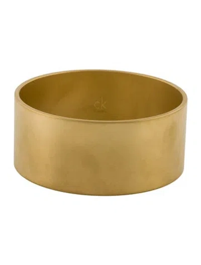Pre-owned Calvin Klein Collection Wide Bangle Bracelet, 8" In Multi