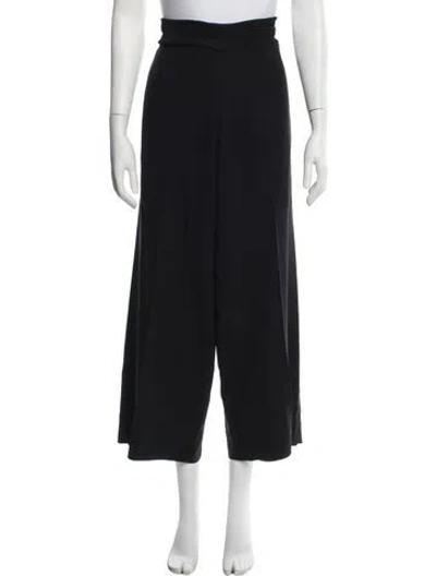 Pre-owned Calvin Klein Collection Wide Leg Pants In Black