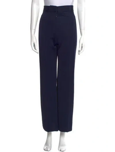 Pre-owned Calvin Klein Collection Wide Leg Pants In Blue