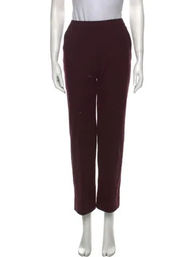 Pre-owned Calvin Klein Collection Wide Leg Pants In Purple