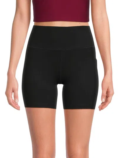 Calvin Klein Collection Women's Logo Biker Shorts In Black