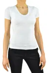 Calvin Klein Women's Boxy Button Up Top In Bianco