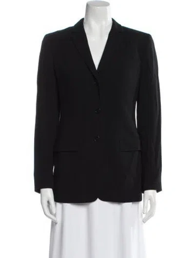 Pre-owned Calvin Klein Collection Wool Blazer In Black