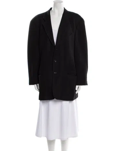Pre-owned Calvin Klein Collection Wool Blazer In Black