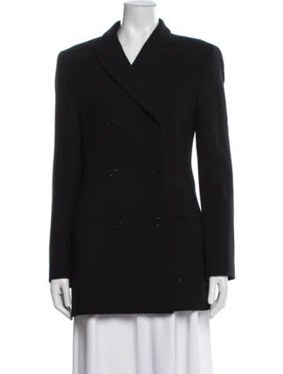 Pre-owned Calvin Klein Collection Wool Blazer In Black
