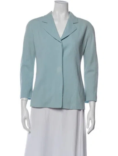 Pre-owned Calvin Klein Collection Wool Blazer In Blue