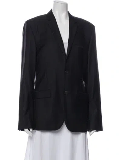 Pre-owned Calvin Klein Collection Wool Blazer In Blue