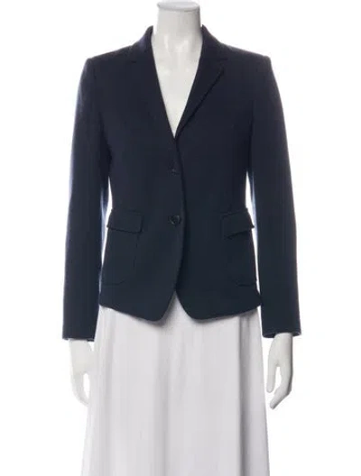 Pre-owned Calvin Klein Collection Wool Blazer In Blue