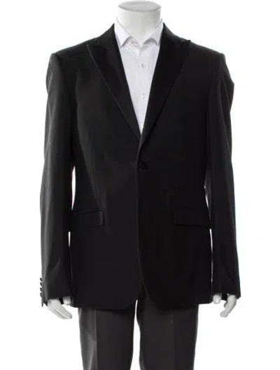 Pre-owned Calvin Klein Collection Wool Blazer In Gray