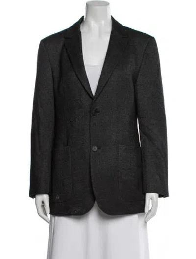 Pre-owned Calvin Klein Collection Wool Blazer In Gray
