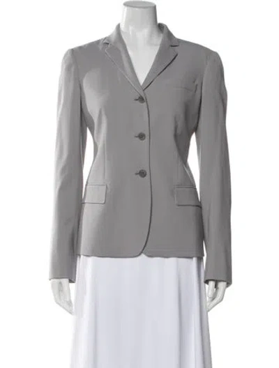 Pre-owned Calvin Klein Collection Wool Blazer In Grey