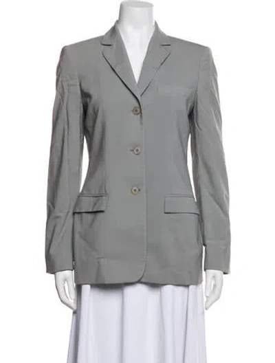 Pre-owned Calvin Klein Collection Wool Blazer In Grey