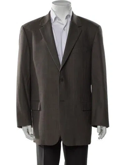 Pre-owned Calvin Klein Collection Wool Blazer In Neutral