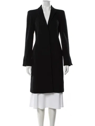 Pre-owned Calvin Klein Collection Wool Coat In Black