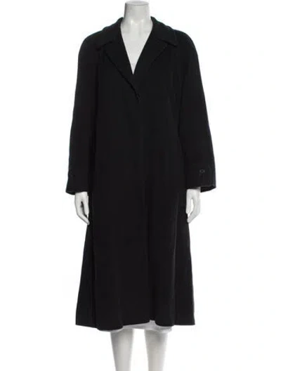 Pre-owned Calvin Klein Collection Wool Coat In Blue