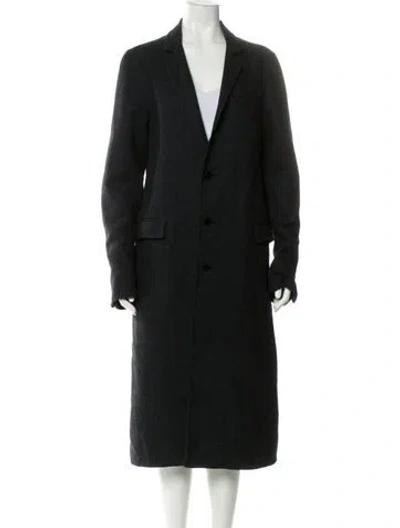 Pre-owned Calvin Klein Collection Wool Coat In Gray