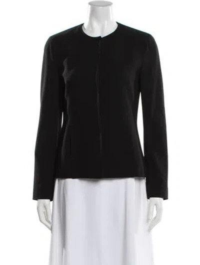 Pre-owned Calvin Klein Collection Wool Jacket In Black