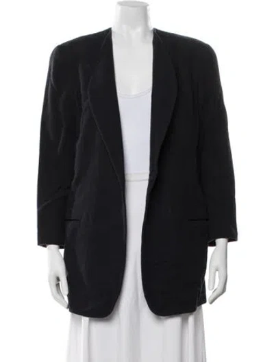 Pre-owned Calvin Klein Collection Wool Jacket In Black