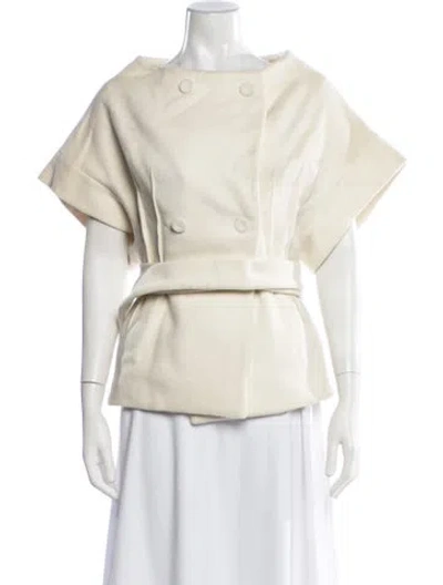 Pre-owned Calvin Klein Collection Wool Jacket In Neutrals