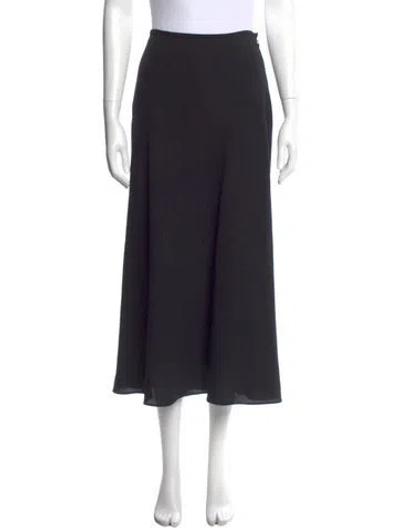 Pre-owned Calvin Klein Collection Wool Midi Length Skirt In Blue