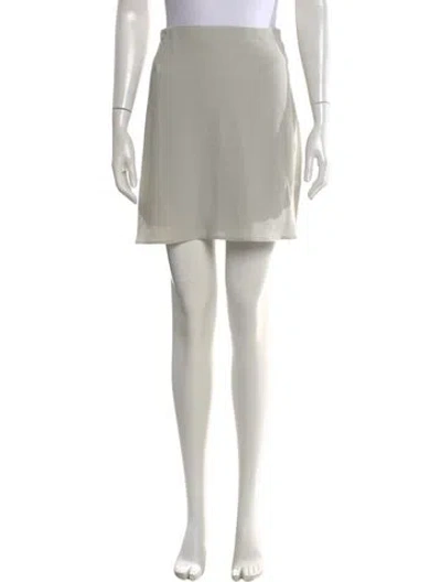 Pre-owned Calvin Klein Collection Wool Mini Skirt In Gray