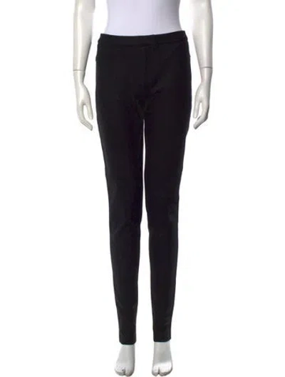 Pre-owned Calvin Klein Collection Wool Skinny Leg Pants In Brown