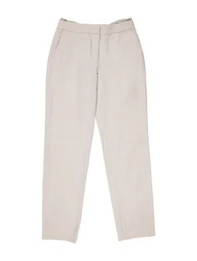 Pre-owned Calvin Klein Collection Wool Straight Leg Pants In Gray