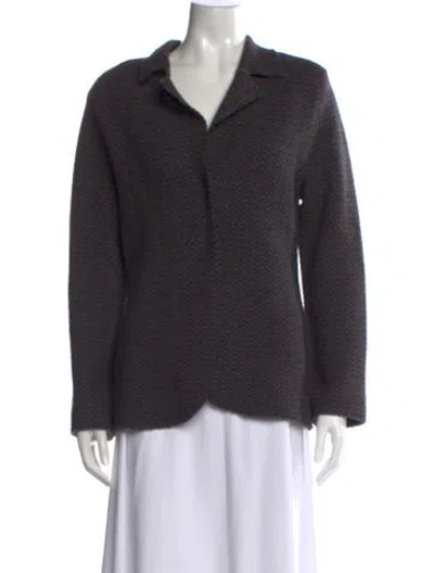 Pre-owned Calvin Klein Collection Wool Sweater In Grey