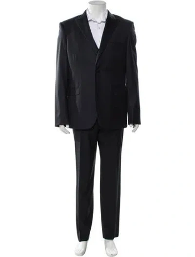 Pre-owned Calvin Klein Collection Wool Three-piece Blazer In Black