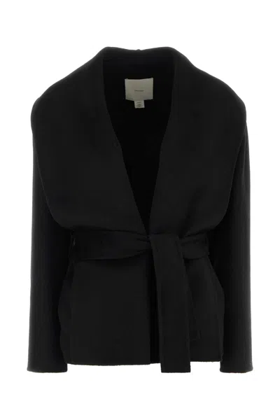 Calvin Klein Collection Wool-blend Jacket In Black