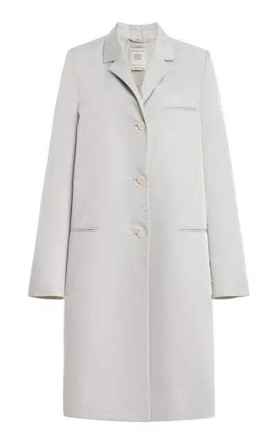 Calvin Klein Collection Zana Single Breasted Coat In White