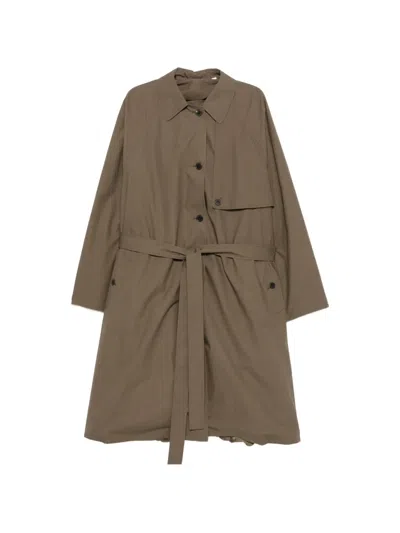 Calvin Klein Collection Zeland Belted Trench Coat In Brown