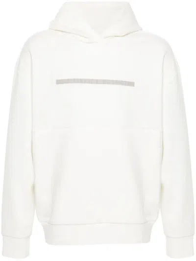 Calvin Klein Color Embossed Logo Hoodie Clothing In White