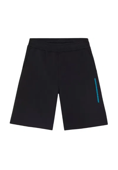 Calvin Klein Color Embossed Logo Sweatshorts In Nero