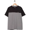 Calvin Klein Colorblock Cotton T-shirt In Black Combo