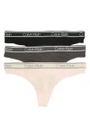 Calvin Klein Comfort Thong In Hy5 Black/nym