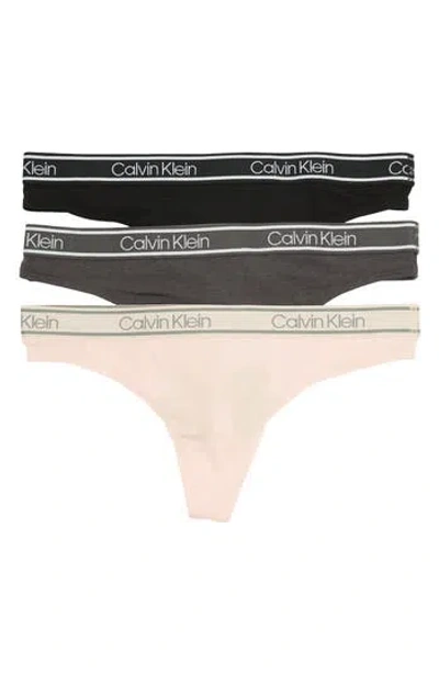 Calvin Klein Comfort Thong In Hy5 Black/nym