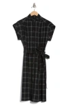 Calvin Klein Comm Big Plaid Shirtdress In Multi