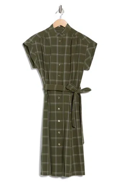 Calvin Klein Comm Big Plaid Shirtdress