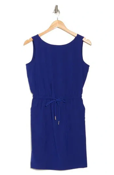 Calvin Klein Commuter Sleeveless Drawstring Waist Sheath Dress