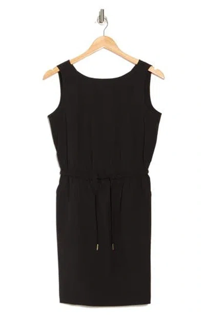 Calvin Klein Commuter Sleeveless Drawstring Waist Sheath Dress
