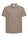 Calvin Klein Contrast-trim Polo Shirt In Neutral