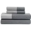 Calvin Klein Contrast Weave 300 Thread Count Sheet Set In Gray